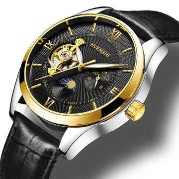 

HVENSHI Watch Men Luxury Waterproof Mechanical Watch Men Automatic Moon Phase Men's Mechanical Self Wind Watches relogio clock