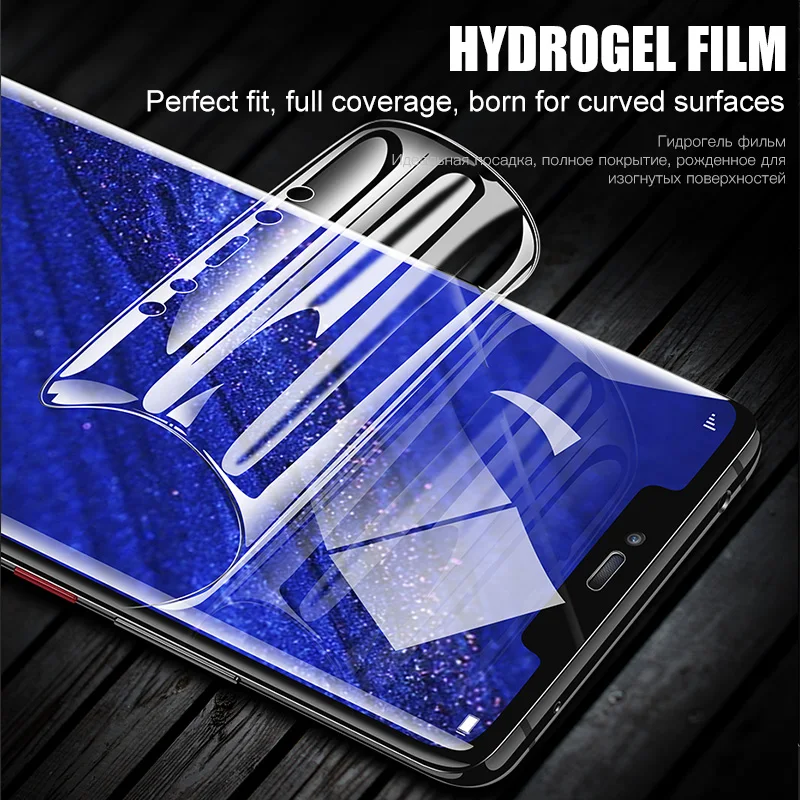 

2-1Pcs Full protective Hydrogel film For Huawei Honor 9 8 10 lite 20i 8x Screen Protector for huawei p10 p smart 2019 glass film