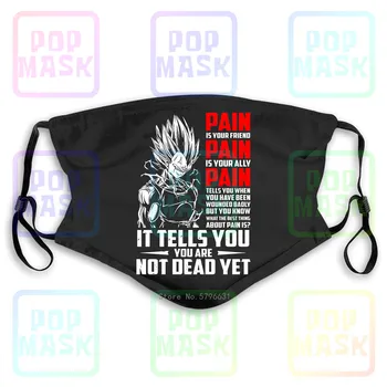 

Anti Pollution Mask Dragon Ball Vegeta Pain Quote Super Saiyan God - Custom Replaceable Filter Anti-PM2.5