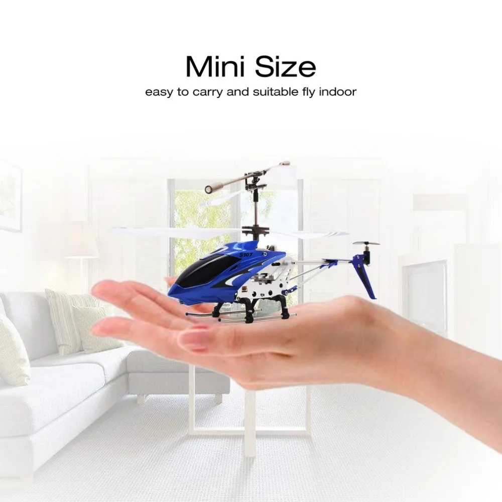 Syma S107G гироскоп металлический инфракрасный радиоприемник 3CH Мини вертолет Радиоуправляемый Летающий Дрон для игрушек подарок RTF