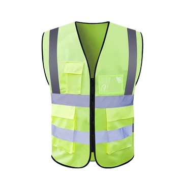 

Reflective Safety Vest With Pockets Working Clothes body Safe Protective Device Traffic Facilities Running Cycling Sports