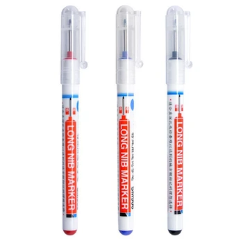 

Long Head Markers Bathroom Woodworking Decoration Multi-purpose Deep Hole Marker Pens