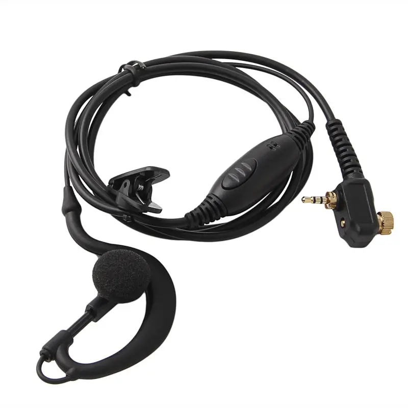 Black PTT наушник микрофон гарнитура для Motorola двухсторонние радио Tetra MTH800 77UB - Цвет: Black