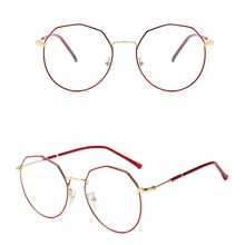 Оправа для очков, оправа для очков, женские круглые прозрачные линзы, прозрачные круглые очки, женские очки для близорукости, мужские оправа, элегантные очки