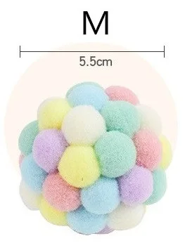 Новая красочная кошачья интерактивная игрушка ручной работы колокольчики для