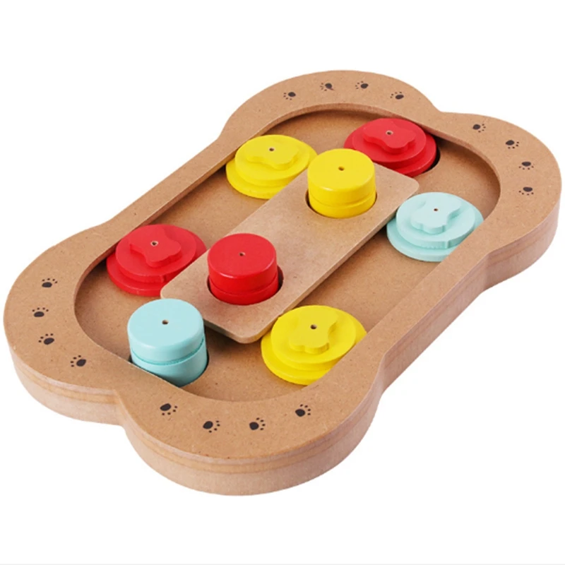

Promotion! Interactive Toys for Dogs Foraging Food Treated Wooden Dog Toy Eco-Friendly Pet Educational Toy Pet Puzzle Training T