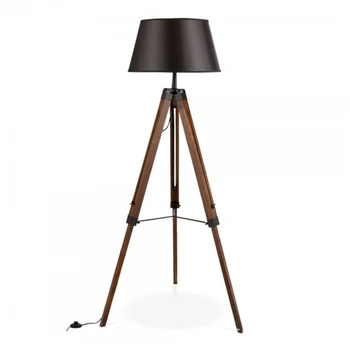 

Modern Minimalist Personality Retractable High And Low Solid Wood Floor Lamp Living Room Hotel Sample Three-Legged Wood