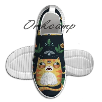 

Sport Running Shoes The All Knowing Cat Light Weight Walking Shoes Breathable Mesh Yoga Shoes