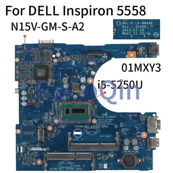 Kocoqin Cn 01mxy3 01mxy3 Laptop Motherboard For Dell Inspiron 5558 I5 5250u La B843p Sr26c N15v Gm S Ddr3 Mainboard Leather Bag