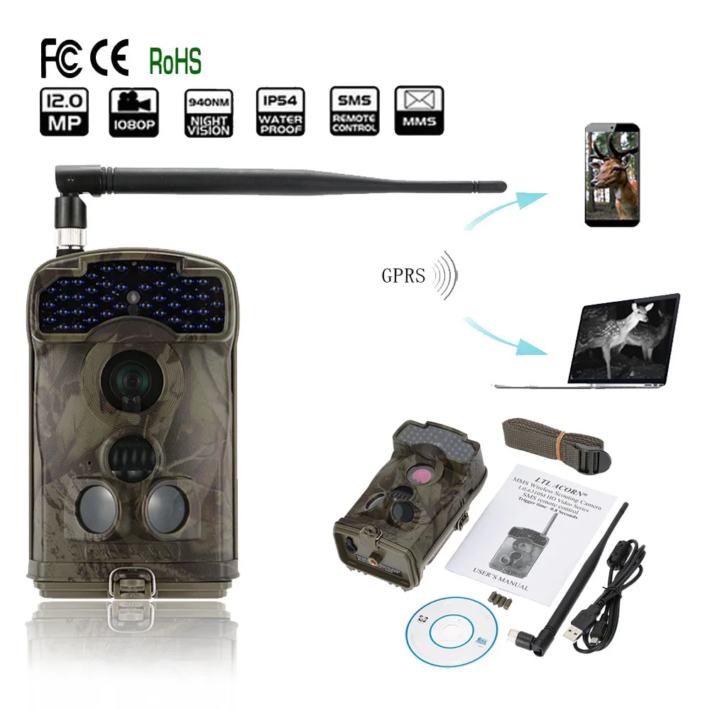 Унисекс желудь 6310WMG SMS/MMS/GSM/GPRS 100 градусов широкоугольный объектив Trail игры Скаутинг дикой природы Охота 12MP HD цифровая камера
