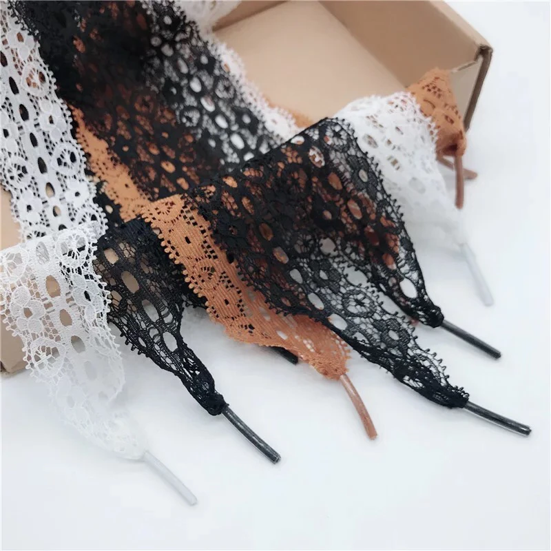 

A pair of New 3CM Width Lace lace 80CM/100CM/120CM Length Canvas Sneaker Sport Shoes Lace 3 Colors LS-1