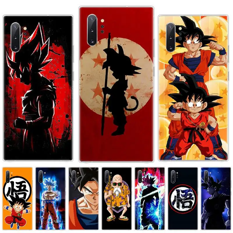 Saiyan Son Goku мягкий чехол для телефона из ТПУ Samsung galaxy J3 J5 J6 J7 2017 2016 2018 Prime Pro Note 8 9 10 Plus |