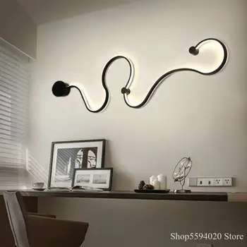 

Snakelike Shape Wall Lamp Led Wall Lights Lighting for Living Room Bedroom Bedside Wall Light Home Decor Luminaria De Parede AC