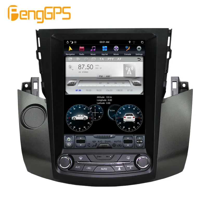 Discount 10.4" 4+64 8.1 Tesla Style Car Radio Vertical Screen  for Toyota RAV4 2006-2011 IPS Screen 6 Core In-dash Carplay navigation 13