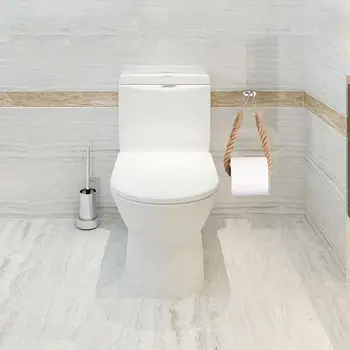 

Handmade Retro Toilet Paper Towel Rack Hemp Rope Roll Toilet Vintage Holder Holder Paper Towel Rope Hanging Paper Decor Y9W2
