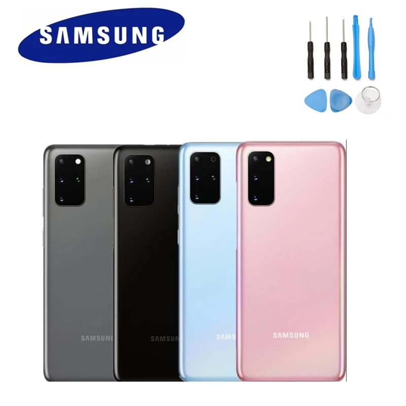 Оригинальная стеклянная задняя крышка батарейного отсека SAMSUNG Galaxy S20 PLUS сменная