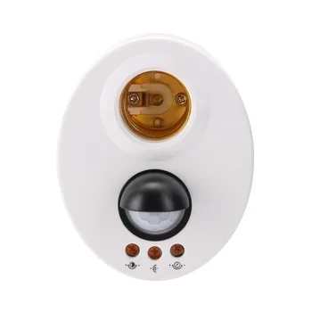 

E27 Infrared Motion Sensor Holder Switches LED Light Lamp Holder Switch Adjustable Delay For Lighting Tools