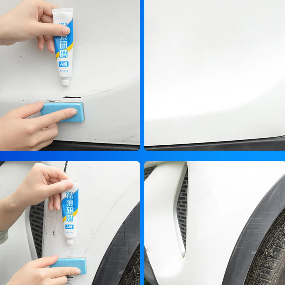 Шлифовальный набор пасты для кузова автомобиля портативный DIY Уход за краской потертости ремонт царапин Защитные транспортные средства с спонж для удаления косметики инструмент