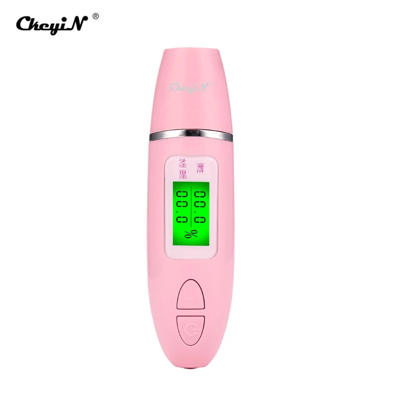 

New LCD Digital Skin Moisture Meter Skin Care Tester Moisture Oil Content Analyzer Monitor Detector Monitoring Face Care Tool