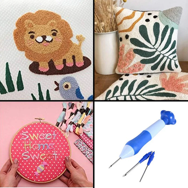MIUSIE Magic DIY набор ручек для вышивки вязание и шитье набор инструментов для перфорации игл для шитья 1,3 мм 1,6 мм 2,2 мм Игла для перфорации ABS пластик