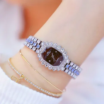 

New Hot Selling Women's Watches Luxury High-end Rhinestone Chain Watch Full Diamond Ladies Watches