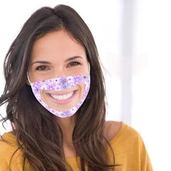 

In Stock PM2.5 Breathable Flower Face Mask Printed Masks Fabric Protective PM 2.5 Dust Mouth Cover Washable Reusable Mouth Mask