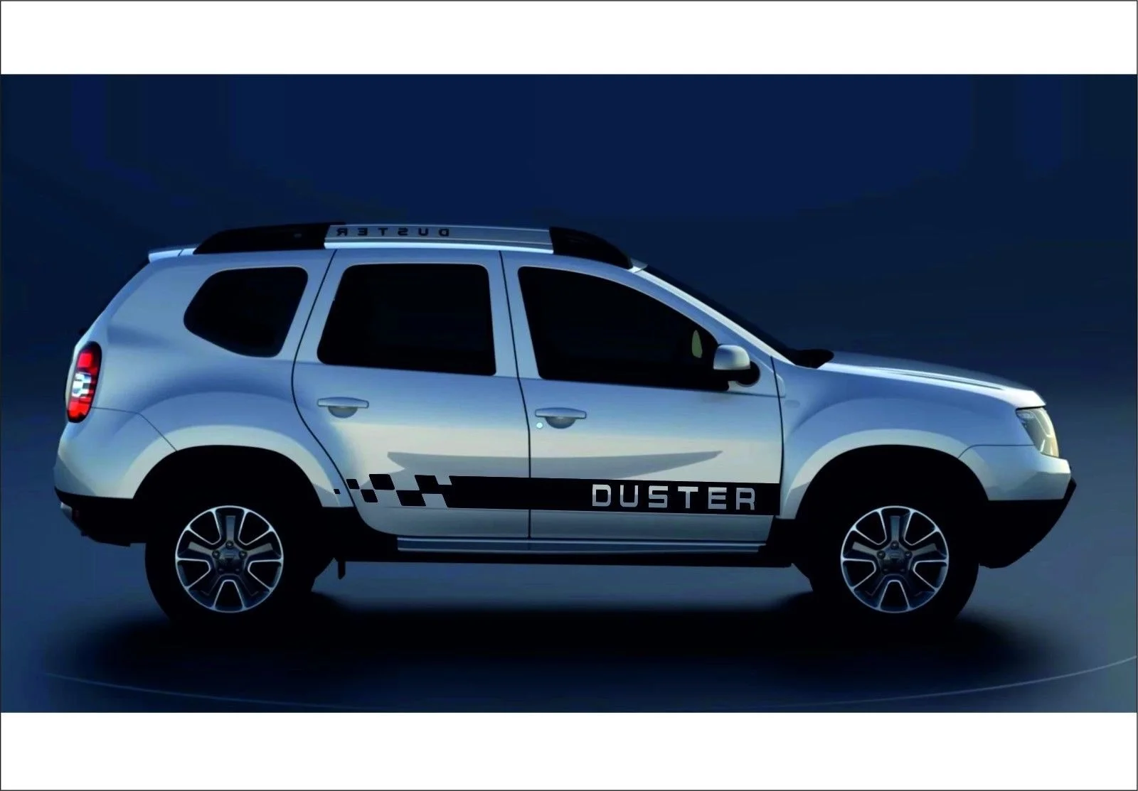 Для 2 шт./пара DUSTER Renault& Dacia 2x Aufkleber Наклейка на тело виниловая графика полосатый стикер, логотип