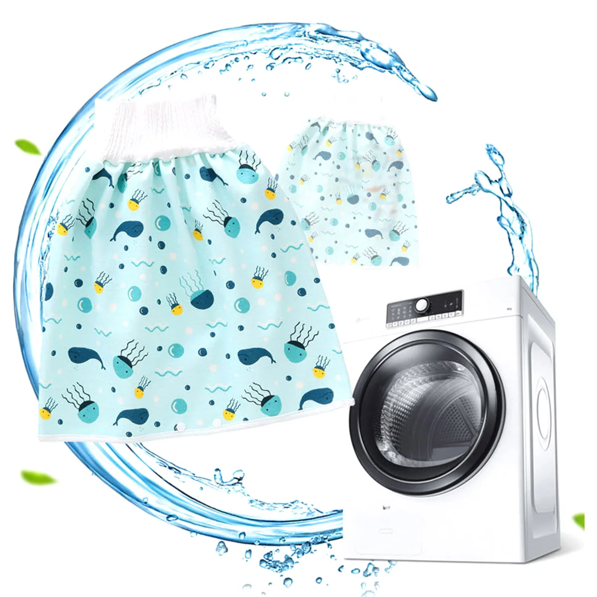 0-12Y Kids Skirt/Pants Cartoon Floral Print High Waist Diaper Skirt Diaper Pants for Girls and Boys