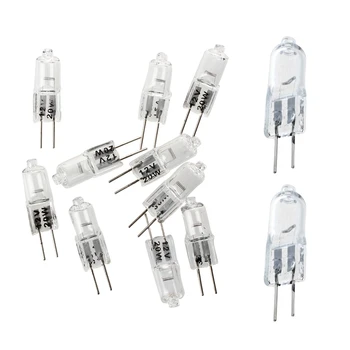 

10X Bulb / Lamp Halogen Capsule "JC" 12V / 10W G4 Warm White & 10 x JC G4 12V 20W Clear Halogen Capsule Lamp Light Bulbs