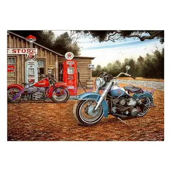 

Motorcycle pattern 5D DIY full diamond cross stitch diamond mosaic home decoration