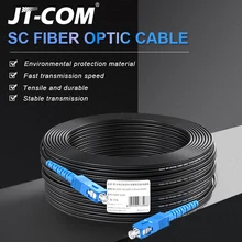 Cable de caída de fibra óptica SC UPC a SC UPC, modo simple, Cable de conexión de fibra óptica para exteriores de 2,0mm, Cable de conexión óptica