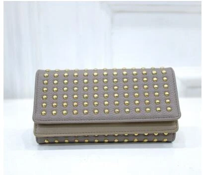 Womens Wallets Purses Riveted Clutch Wallet  Women Wallet Rivet Pu Leather  - Women - Aliexpress