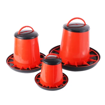 1.5kg/3kg/6kg 품질 닭 자동 피더 메추라기 비둘기 피더 닭 먹이 양동이 가금류 동물 먹이 도구 1Pc