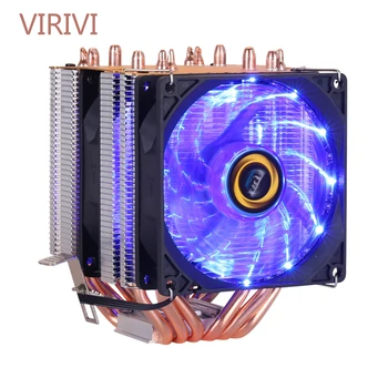 

CPU Cooler Heatsink Kit High Quality 6 Heat-pipe Dual-tower Cooling 9cm RGB Fan Support 3Fans 3PIN4PIN Fan for Intel and For AMD