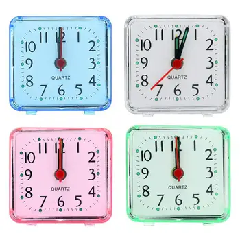 

1PC Creative Round Alarm Clock Home Decoration Bedroom Desktop Digital Clock Digital Student Alarm Clock For Home Dropshipping