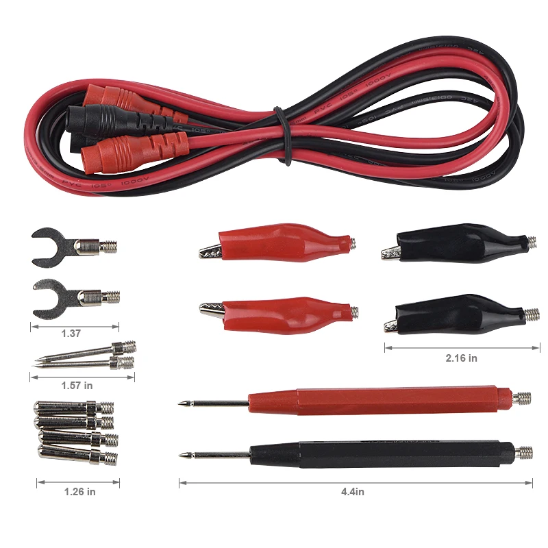 Multimeter Probe Test Leads multimeter test leads Pin for Digital Multimeter Needle Tip Multi Meter Tester Lead Probe Wire Pen Cable 20A 1000V