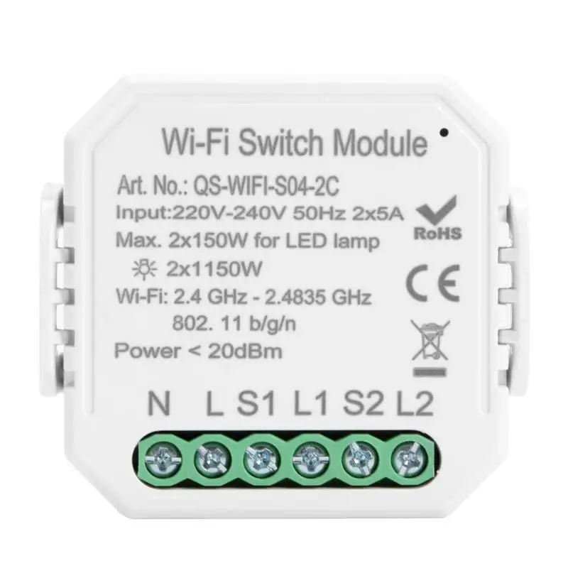 Умный Wi-Fi диммер DIY Tuya для Alexa Google Assistant APP управления с широкой совместимостью и удобством использования - Комплект: A