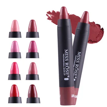 

Can do private label only if meet minimum and talk to us waterproof not easy to discolor matte velvet lasting rotating lipstick