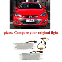 2 лампы ксеноновый Белый светодиодный фонарь номерного знака для vauxhall opel astra j 2010 автомобильные аксессуары без ошибок canbus