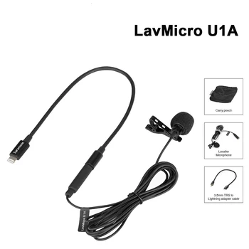 

Mouriv Saramonic Clip-on Lavalier Microphone with Connector for iOS Devices iPod Touch Recording Mic for interviews vlogs & more
