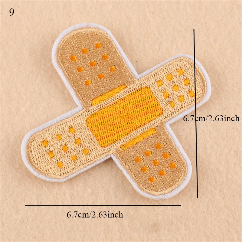1 шт. бандаж вышивка ремонт сумка с патчем куртка джинсы мультфильм железо на заплатка для одежды небольшой клей стикер