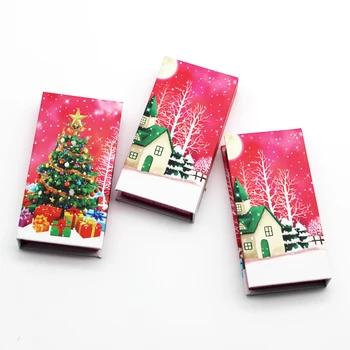 

Rectangle False Eyelashes Case 10/20/30 Pieces Multicolor Paper Box New Christmas Storage Boxes Wholesale 12-20mm Lashes