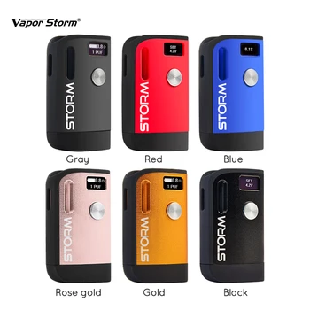 

Vape Mod Original Vapor Storm S1 Electronic Cigarette Mod VV 800mah Battery With LED Display Box Mods For 510 Thread 1.8ohm Tank