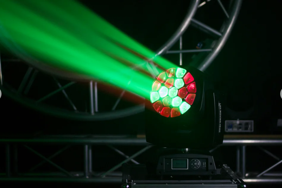 19X15W 4 in1 Moving Heads Light Sharpy Beam Большие глаза пчелы для света сцены(19 фото глаз пчелы
