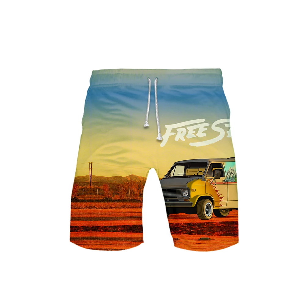 Мужские 3D шорты KHALID 2019 летние новые быстросохнущие мужские шорты в стиле хип-хоп пляжная одежда