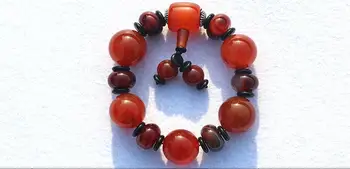 

2020 Fine Jewelry Fashion Hand-knitted Chalcedony Natural Agate Gemstone Beads Bangle Bracelet Free Shipping