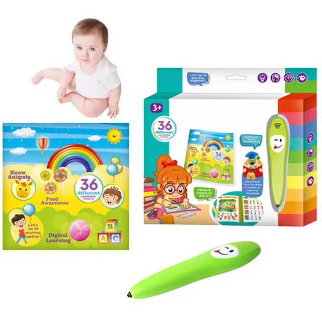 Electronic Reading Pen Reading Pen With Learning Books With Standard Pronunciation And Recording Function ABS Wireless Reading P 1