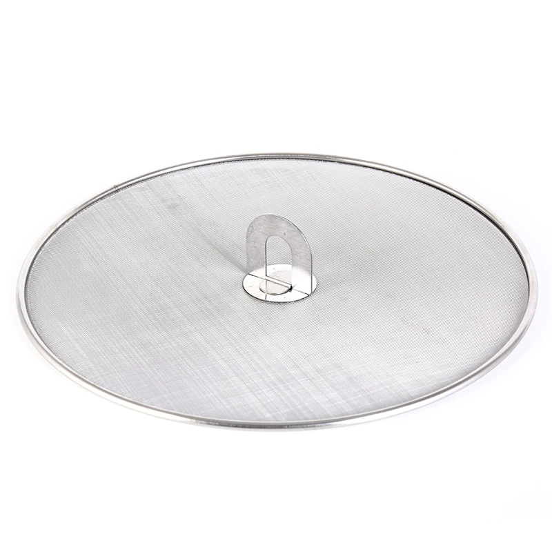 Stainless Steel Splatter Screen Mesh Pot Lid Cover Oil Frying Pan Lid Cooking Tools Kitchen Accessories Size25/29/33cm 1PC