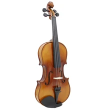 Полный размер 1/4 Скрипка натуральная акустическая твердая древесина ель Передняя доска Пламя клен шпон для начинающих студентов