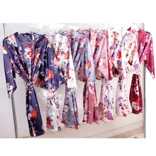 Цветочный халат, Атласный халат, халаты подружки невесты, халат невесты, халат невесты, женский халат A2370